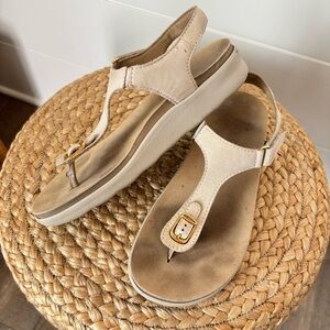 SAS Women's Marina Soft Gold Breathable Comfort Sandal Size 6.5